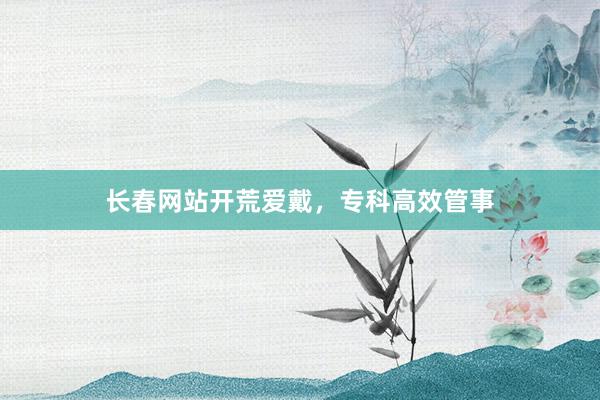 长春网站开荒爱戴，专科高效管事